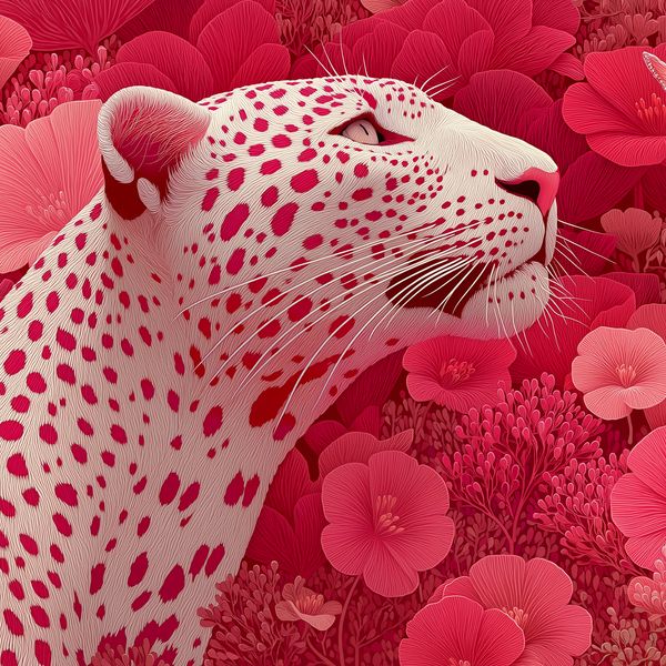 Leopard in Pink jigsaw puzzle