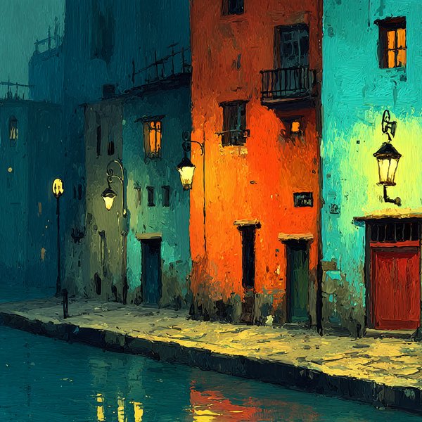 Night Canal Scene jigsaw puzzle