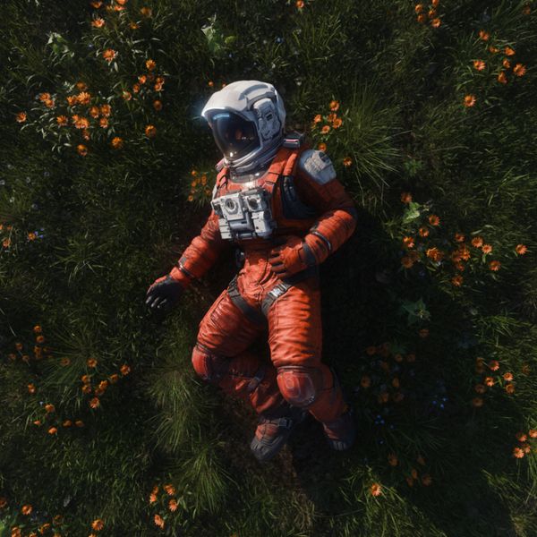 Astronaut in Field jigsaw puzzle
