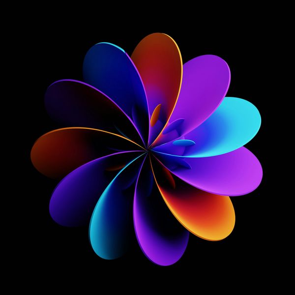 Colorful Abstract Flower jigsaw puzzle