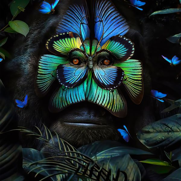 Butterfly Gorilla jigsaw puzzle